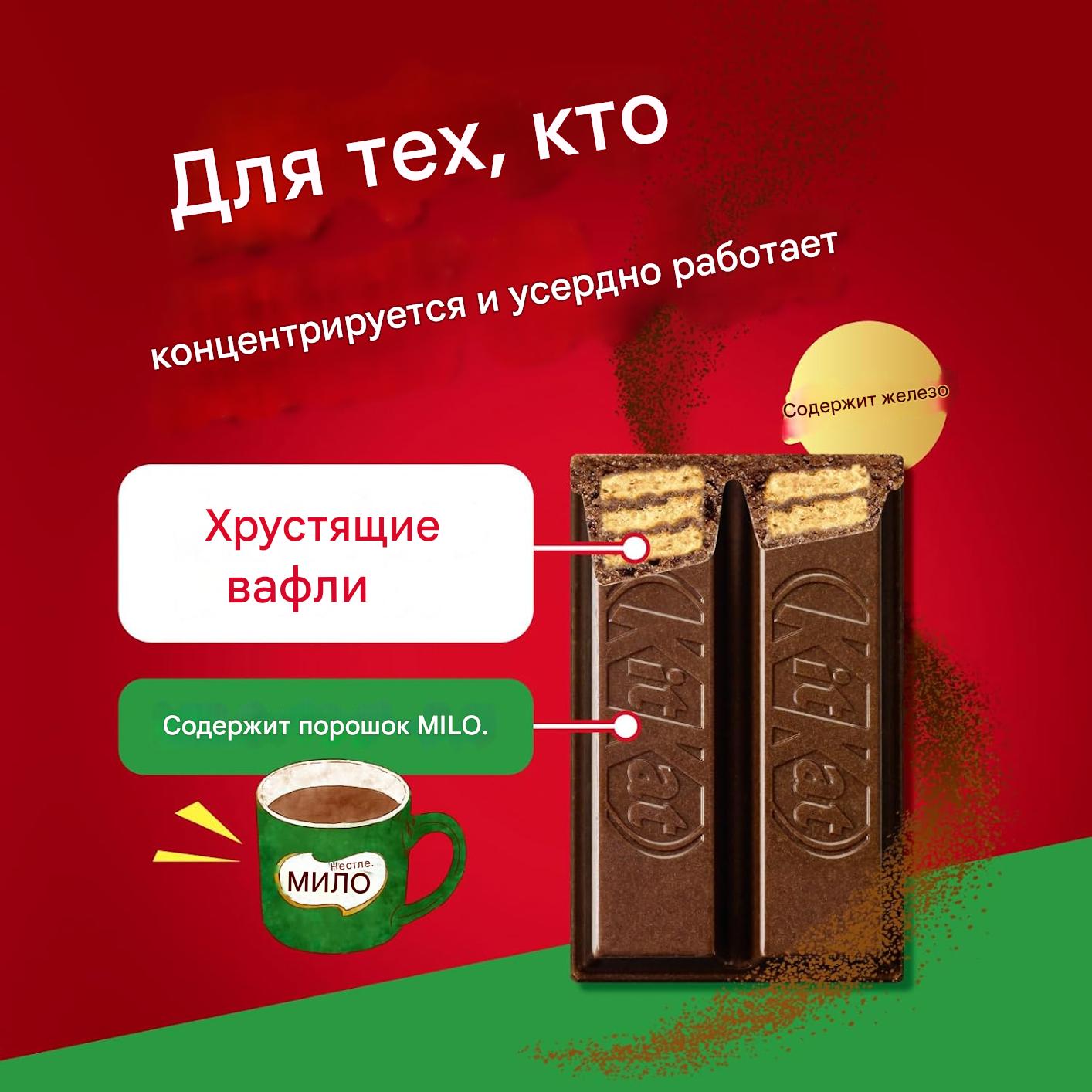 Шоколад KitKat Milo с железом (добавка), 60 шт. — изображение 2
