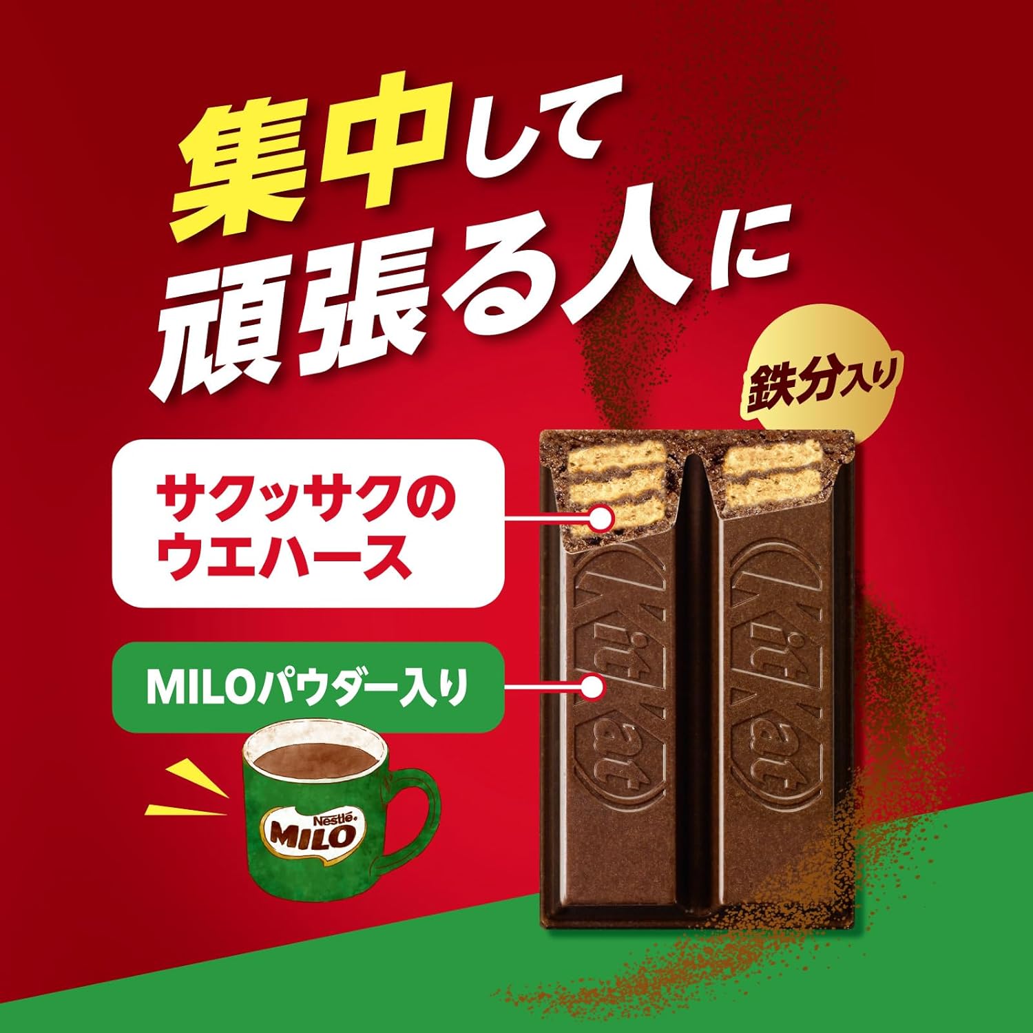 Шоколад KitKat Milo с железом (добавка), 60 шт. — изображение 5