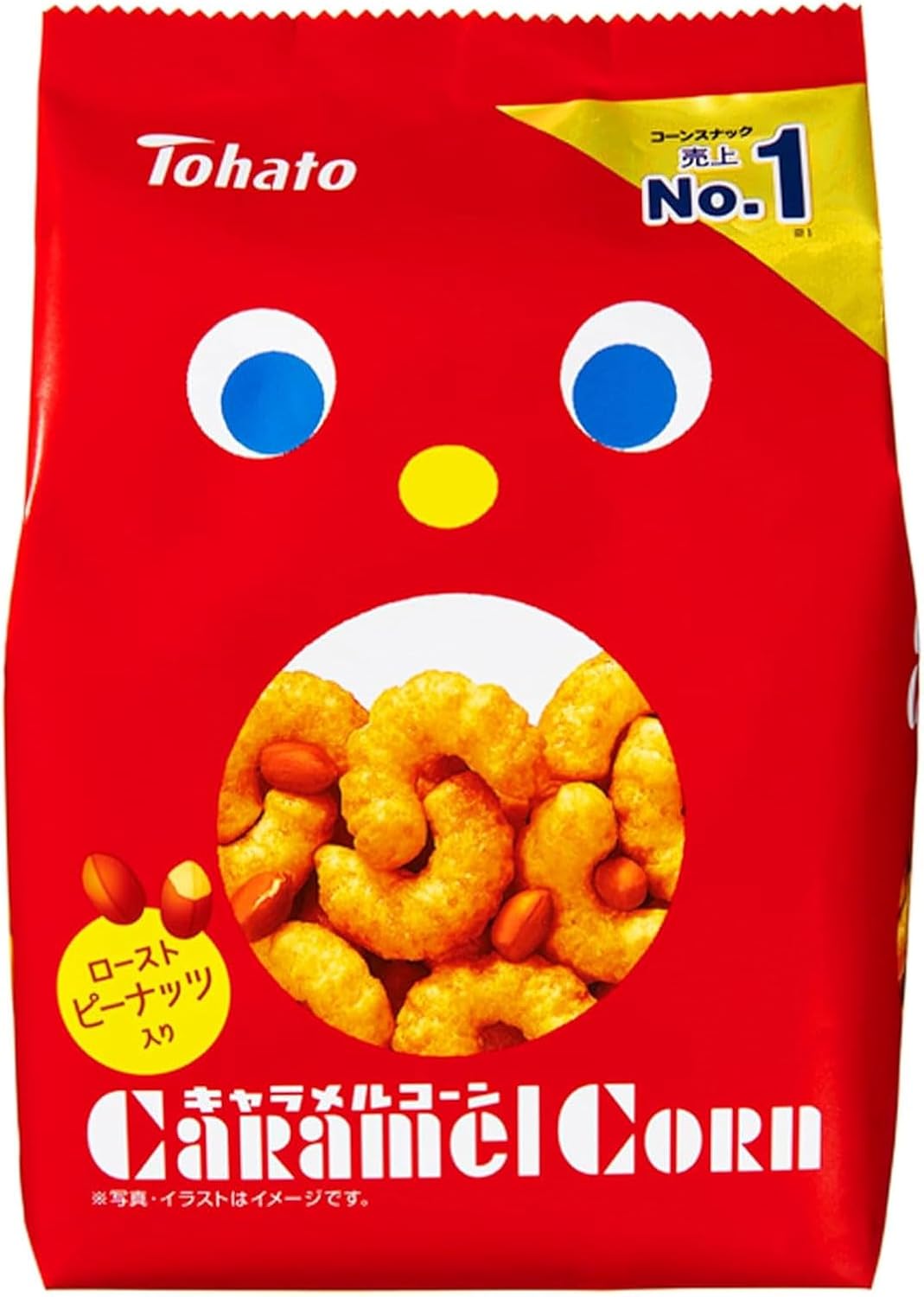 Карамельные кукурузные снеки Tohato Caramel Corn, 70 г., 12 шт.
