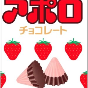 Шоколадные конфеты со вкусом клубники meiji Apollo, 10 уп. x 46 гр.