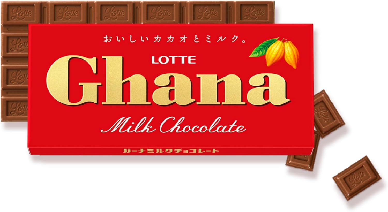 Шоколад LOTTE Ghana, 10 уп. x 50 шт.