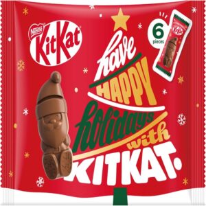 [ПРАЗДНИЧНЫЙ НАБОР] Шоколад Kitkat Holiday Santa 6 шт. x 4 пачки
