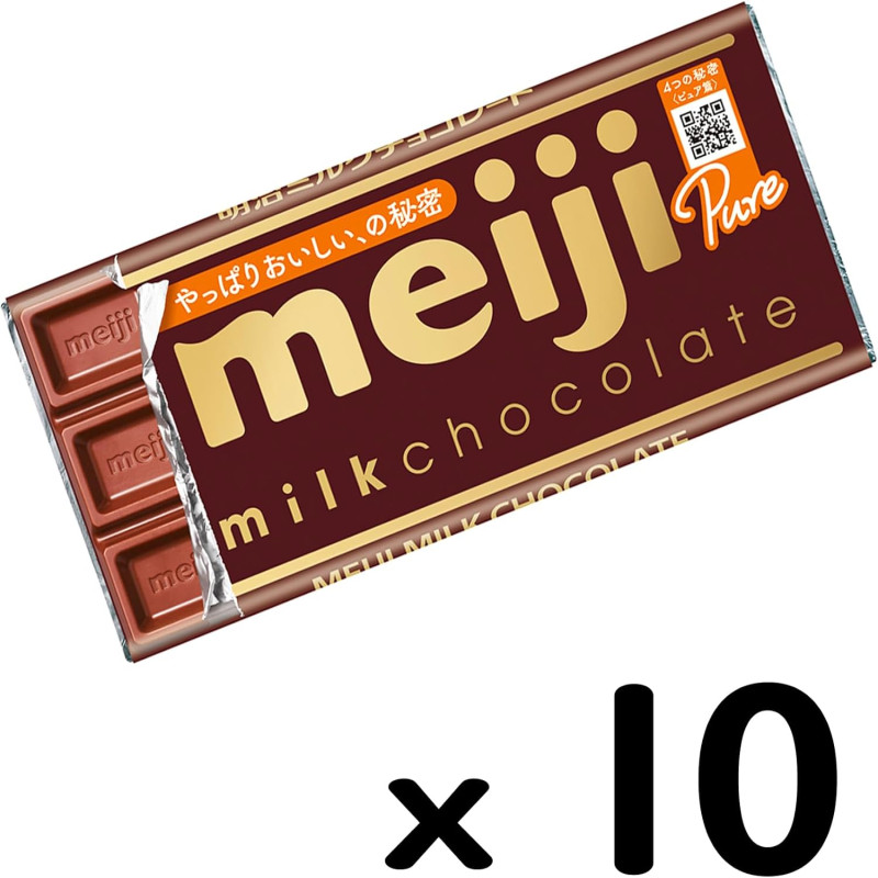Молочный шоколад Meiji, 10 шт. x 50 гр.