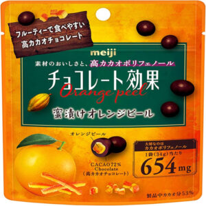 Шоколад Effect Meiji 72% Orange Peel, 10 шт. x 34 гр.