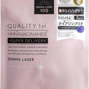 Тканевая маска для лица Quality 1st Derma Laser Super NMN с высокой концентрацией никотинамида, 3 уп. x 7 шт.