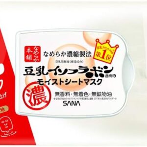 Увлажняющая тканевая маска для лица Nameraka Honpo с соевым изофлавоном, 2 уп. x 32 шт.