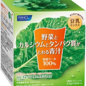 Көкөністер, кальций және ақуыз қосылған FANCL тағамдық қоспасы (шырын), соя қоспасы, 6.4 гр. x 30 дана