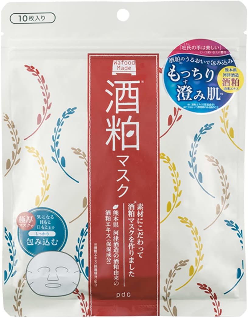 Маска для лица с экстрактом сакекасу Wafood Made, 4 уп. x 10 шт.