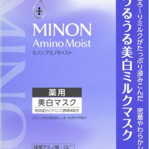 Увлажняющая отбеливающая молочная маска для лица MINON Amino Moist, 2 уп. x 4 шт.
