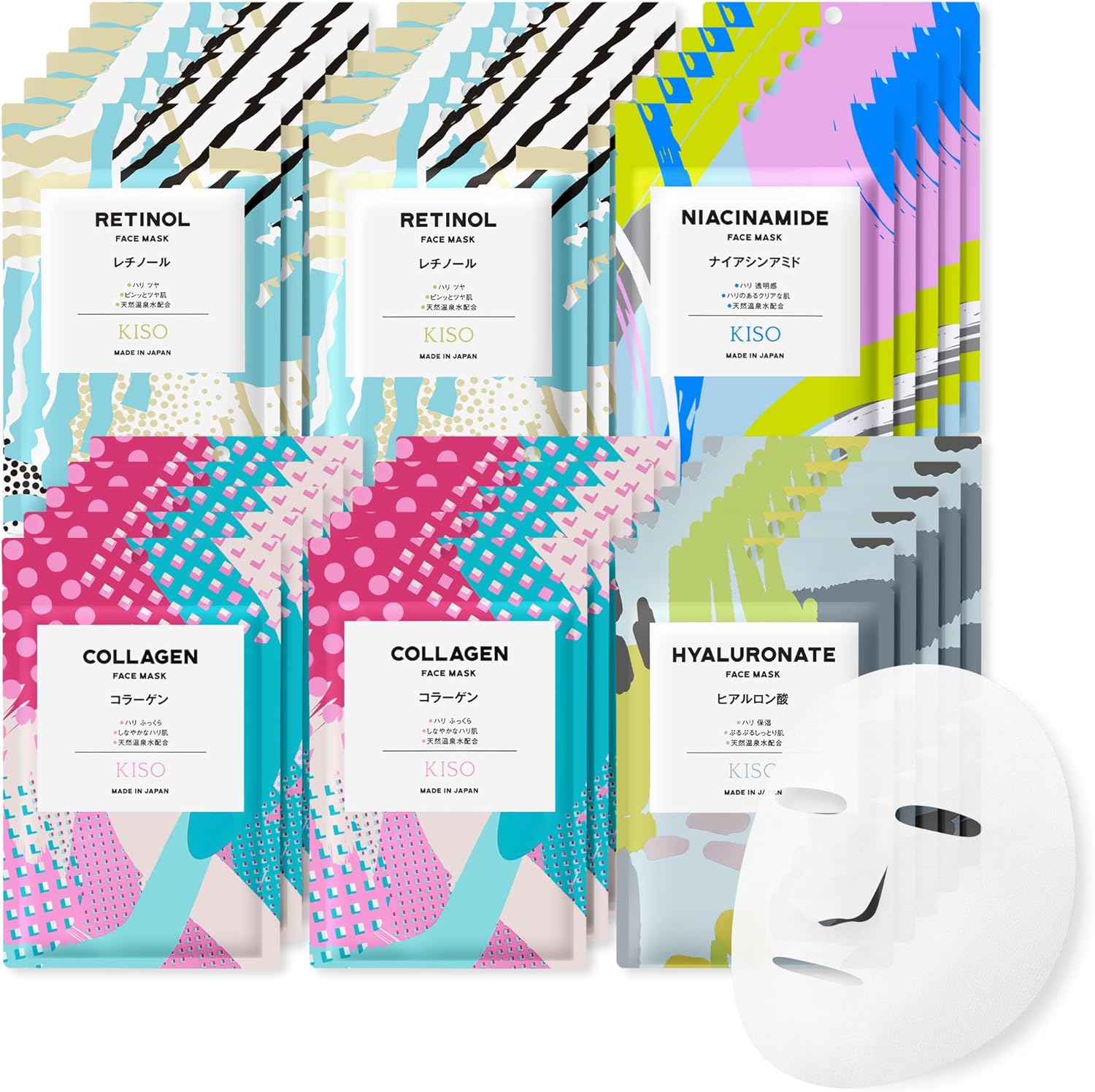 Набор масок для лица KisoCare с термальной водой